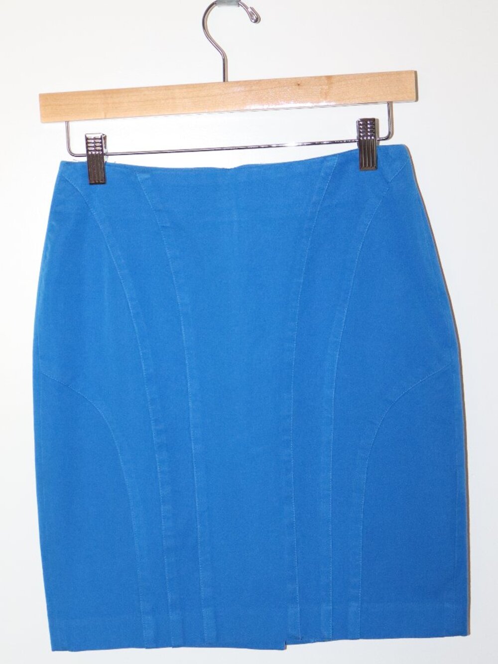 Banana Republic Blue Pencil Skirt Size 2 Career Office Stretch